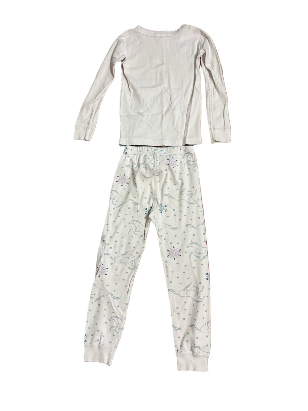 Disney Frozen 2 Elsa Organic Cotton Pajama Set Girls Size 5 Snowflake PJs - Picture 5 of 5